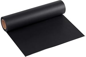 RUSPEPA Rotolo Di Carta Kraft Nera - 38,1 cm X 30 m - Carta Riciclata Perfetta Per L'Artigianato, L'Arte, Il Piccolo Involucro Di Regali, Imballaggio, Spedizione Postale, Paglioli E Pacchi …