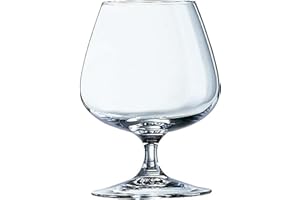 Arcoroc Bicchiere da cognac in vetro della serie Degustation, senza graduazione, 250ml, Senza indicatore di riempimento, 6