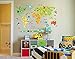 Produktbild Bomeautify Wandtattoos Wandbilder Wohnzimmer Schlafzimmer Hintergrund Dekoration selbstklebende Cartoon Weltkarte Papier niedlichen Kinderzimmer Dekoration Tapete Aufkleber