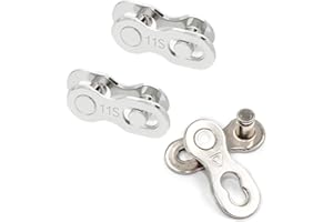 BOBOZHONG Bicicletta Catena Maglie,3 Paia Catene per Bicicletta Missing Link per 11 velocità Riutilizzabile Argento Acciaio Collegamento Catena Bici Connettore Maglie Catena Strada Mountain Bike