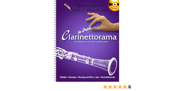 Le Petit Clarinettorama Cd Amazon Fr Veret Emilien Boulanger Adrien Sablier Dominique Livres