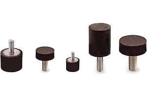 WTB Gummipuffer Typ D | Ø6-200mm | M3-M20 | mittlere Härte | [Auswahl: M10x28 Ø50x30] | Gummi-Metall-Puffer | Silentblock | Außengewinde | über 1000 verschiedene Gummipuffer