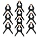 Produktbild ESUMIC® 10PCS 3Inch schwarze Nylonhintergrund-Klemmplatten Heavy Duty Frühlings-Klemmen für Muslin-Papier-Foto-Hintergrund