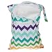 Waterproof Resuable Wet Dry Baby Diaper Bag Organizer Pouch with Dual Zipper Rainbow