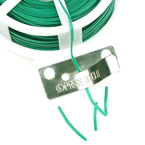 2er Bindedraht mit Dem Eingebauten Cutter, Verwendet Als Kabelbindern / Recyclables, Multi-Use für Die Sicherung Von Pflanzen Oder Elektrogeräten Bei Schlechtem Wetter / Nützliche Artikel in Ihrem Werkzeug Tasche und Hause (100M / 328 Feet Pro Roll) - 3