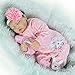 Produktbild Yesteria Echt Schlafend Reborn Baby Puppe Mädchen Silikon Rosa Outfit 55 cm