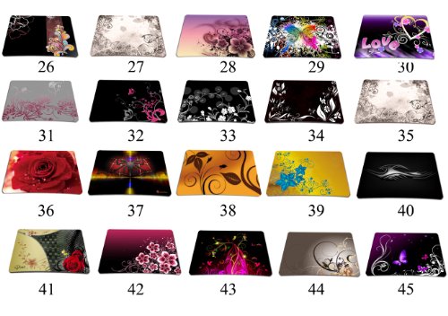 wortek Mauspad Standard Größe aus Neopren mit schönem Design und gummierter Unterseite – Ranke Braun - 3