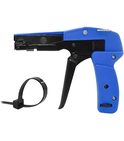 KATSU Kabelbinder Gun Alle Staal Heavy Duty Professionele Spanner en Cutter Tool met Automatische Flush Cut-Off voor Plastic Nylon Stropdassen 417513