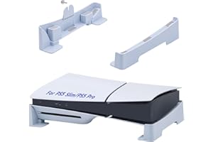 ‎TOLESUM Tolesum Horizontaler Ständer für PS5 Slim/PS5 Pro, Basis Halterung Liegend für PS5 Slim Disc & Digital Edition, Stabiler Anti-Rutsch Standfuß Kompatibel mit PS5 Slim Digital/UHD Zubehör-Nicht für PS5