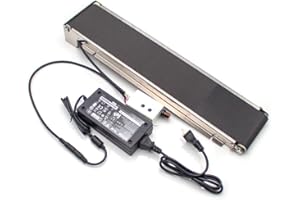 Toplionace Mini Distributore Automatico Trasportatore DC 24V 35rpm Acciaio Inossidabile, Nastro Trasportatore Automatico per Corsia di Carico 460x85mm, Carico 3,5-5kg (con Potere e Governatore)