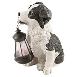 collie hund wesen Gehäuse Farbe: bunt Globo Solarleuchte Kunststoff grau, weiß, IP44, Ni MH AA 600 mAh 1.2 V, L x B x H: 165 x 123 x 105, inklusiv 2 x LED 0.06 W, 3 V, weiß/gelb 3302-3