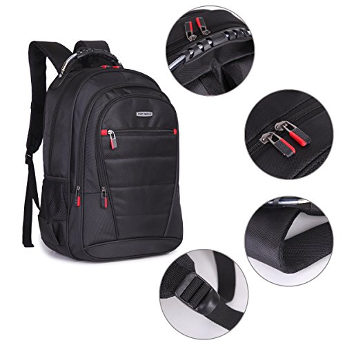 Business Laptop Rucksack SIKAINI Beiläufiger Unisex Rucksack Wasserdichte Schulterbeute Computerrucksack Damen Herren - 6