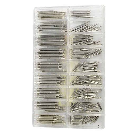 Brandneues und umfangreiches 8mm - 25mm Set aus 270 Edelstahl Federstegen Pins Uhr Armband Uhrenarmband Reparatur Werkzeug Set von Kurtzy TM Brandneues und umfangreiches 8mm - 25mm Set aus 270 Edelstahl Federstegen Pins Uhr Armband Uhrenarmband Reparatur Werkzeug Set von Kurtzy TM