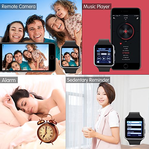 Smartwatch-Android-DeYoun-Bluetooth-Smart-Watch-Handy-Uhr-mit-Kamera-SIM-Karten-Einschub-Sport-Uhr-mit-Schrittzhler-Romte-Capture-Schlaftracker-fr-Android-Samsung-Galaxy-S8HTCSONYLGHuawei