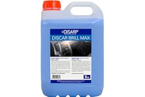 DISARP GLOBAL HYGIENE SOLUTIONS Disarp Brill MAX - Limpiador abrillantador de salpicaderos gomas, plásticos y salpicaderos. Sin disolventes y con perfume. Uso Profesional. Formato Ahorro 5L