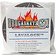 1/2" x 1/8" Lavalock High Temp Nomex BBQ HT gasket smoker seal, self stick grey