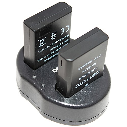 Dot Foto Remplacement Nikon EN-EL14 Batterie x2 et petit double USB chargeur pour Nikon Coolpix P7000 P7100 P7700 P7800 Nikon DF D3100 D3200 D3300 D5100 D5200 D5300 D5500 reviews Dot Foto Remplacement Nikon EN-EL14 Batterie x2 et petit double USB chargeur pour Nikon Coolpix P7000 P7100 P7700 P7800 Nikon DF D3100 D3200 D3300 D5100 D5200 D5300 D5500