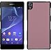 Produktbild PhoneNatic Case für Sony Xperia Z3 Hülle rosa Lederoptik Hard-case + 2 Schutzfolien