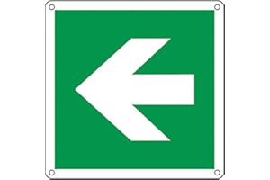 CARTELLO ALLUMINIO 12x12cm 'FRECCIA' CARTELLI SEGNALATORI