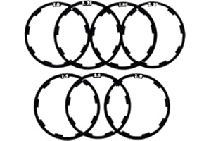 Albedel Bicycle Flywheel Washer Spacer Cassette Headset Gasket Hub Bottom Bracket Bike Cycling Flywheel Axle for MTB Road Bike 1 mm 1.5 mm 1.85 mm 2 mm 2.18mm 2.35mm 2.5mm (7 pcs)