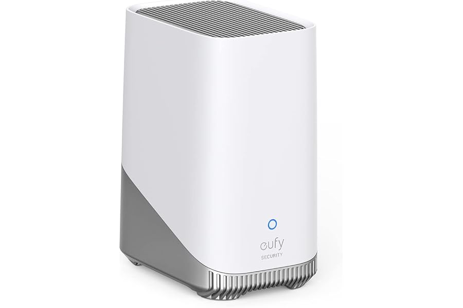 eufy Security S380 HomeBase (HomeBase 3), eufy Edge Sicherheitszentrum, lokaler erweiterbarer Speicher bis zu 16 TB, erw