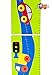 Colourful Wooden Car and Lorry Decorated Height Chart and Triple Coat Hooks Wall Hooks - Car Themed Boys Bedroom Accessories