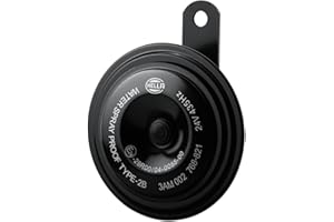 ‎HELLA HELLA 3AM 002 768-821 Horn - HELLA HEAVY DUTY HORN S92 SET - 24V - 113dB(A) - Frequenzbereich: 335/435Hz - Hochton/Tiefton - elektrisch - ECE - Gehäusefarbe: schwarz - Menge: 2