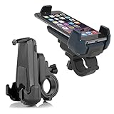 >>Con diseño a prueba de golpes---soporte telefono bicicleta sujete su teléfono de forma segura y apretada. bloquee firmemente el teléfono para evitar sacudir, nunca caer.