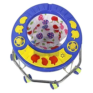 Fabroyal India Musical Baby Activity Walker for Kids with Music, Light and Adjustable Height - for Boys and Girls - Suitable Age 9 Months + (Blue)