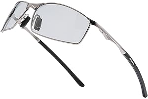 SKYWAY Mens Sunglasses Polarized for Outdoor Sports Metal Frame Cycling Glasses UV400 Protection, Anti Glare, Reduce Eye Fatigue