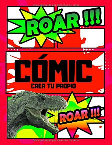 Crea tu propio cómic: Dinosaurios grandes crea tu propio libro cómic vacío dibujo infantil