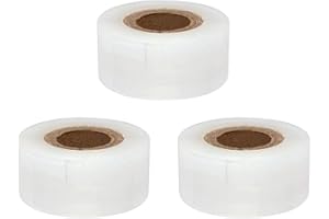 Olymajy 3Pack Grafting Tape, Grafting Tape Parafilm, Bio-degradable Moisture Barrier, Self-Adhesive Bonsai Garden Grafting Tape Stickers,Stretchable Clear Floristry Film,For Garden Tree Seedling