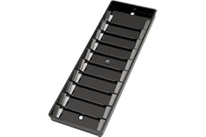 ‎KARTEO Karteo Wandkartenhalter schwarz Kartenhalter Wandhalter für bis zu 10 Karten 86 x 54 mm für Dienstausweise Gesundheitskarten