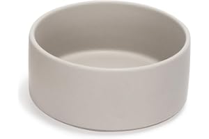SPUNKYJUNKY Keramik Hundenapf Fressnapf Futternapf Katzennapf Napf für Katzen und Hunde (850ml, Grau)
