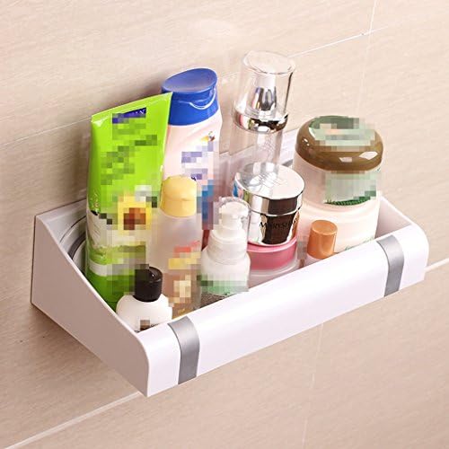 DSC Bathroom Shelf Bathroom Wall Shelf Storage Wall-mounted Toilet-free Punch-free Bathroom Wash Shelf (Color : Silver)