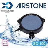 El disco airstone es adecuado para acuarios de agua dulce, agua salada y el uso hidropónico.