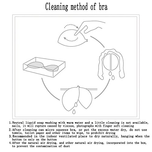 Frauen frei BH klebrigen Seite BH Push-up-BH geeignet Hochzeitskleid trägerlosen BH 1/2 Tasse dicke Kleberträgerlosen BH Invisible rücken Cup ABCD - 8