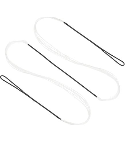 Corda Per Arco Ricurvo PATIKIL - 12 Fili, AMO 68 Pollici | Con Protezioni Per Dita, Nero