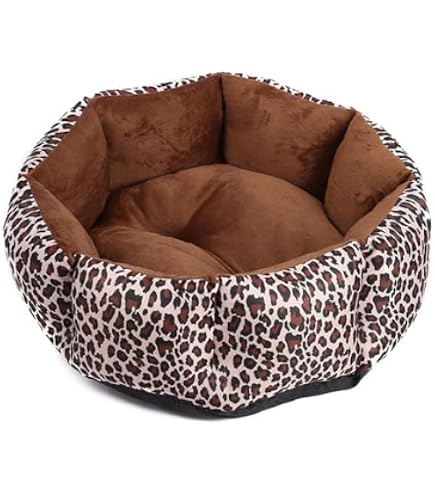 LvRao Haustierbett Rechteckig – Hundekissen, Katzenbett, Zebra Muster, 68x55x16 Cm, Waschbar