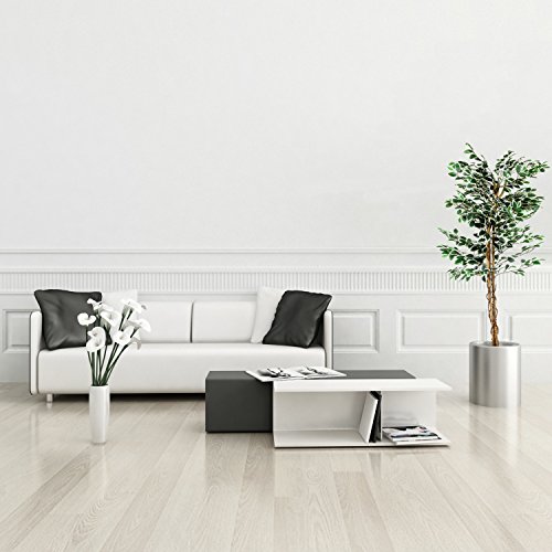 Großer grüner Ficus Baum, Echtholzstamm, Kunstbaum, Kunstpflanze, Dekobaum – Variante: 160 oder 190 cm - 3