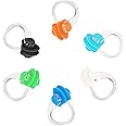 Gunwon 6Pcs Swimming Nose Clip,Silicone Swimming Nose Pegs,Soft Silicone Swimming Nose Clips,Reusable Waterproof Training Swim Nose Protector Plug for Kids Adults Beginners Free Divers(6 Colors)