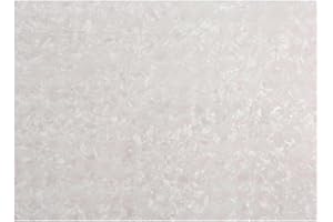 Musiclily 20x25cm Material Lámina Golpeador Autoadhesivo de Guitarra Acústica Hoja Blanco Pickguard para Guitarra Acústica, White Pearl