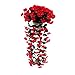 Produktbild CLEARANCE! MEIbax 1. die trauben von künstlichen violet bracketplant hängen garland rebe blume traling (rot)