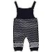 ZOEREA Newborn Baby Knit Dungarees Trousers for 0-2 Year Toddler Dark Blue