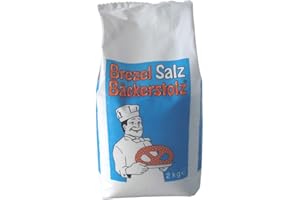 ORTCI Brezel-Salz Hagelsalz 2 kg, 1 Beutel / Karton / Vegan / Lactosefrei / Glutenfrei