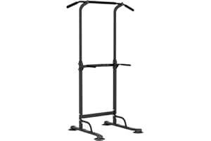 sogesfurniture Tower Station de traction et de dips réglable en hauteur multifonction