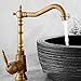 Produktbild AWXJX wasserhahn Kupfer Europäischen Retro Stil Waschbecken Erhöhen hohe Gebürstet Einloch Heiße und kalte Sitzen Drehen