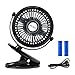 Cozyswan Mini Fan Clip Ventilator Wiederaufladbare bedienbare Ventilatoren auf Mini-Schreibtisch USB-Lüfter für Home Office Kinderwagen Baby, verstellen 360°