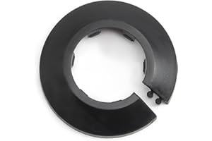 MroMax Black 32mm Pipe Cover Decoration Flange Connector PP Plastic 1Pc