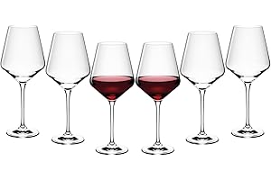 Gerlach 1760 Juego De 6 Copas De Vino Tinto, 550 Ml, De Cristal, Apta Para Lavavajillas, Moderna